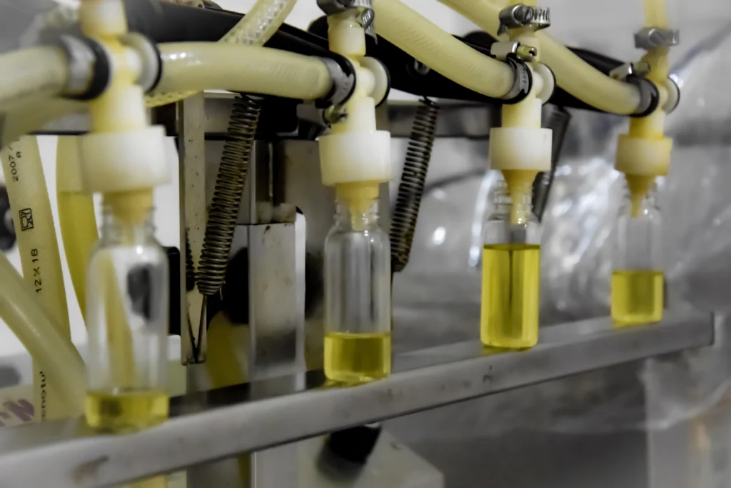 This is our laboratory and the place where we put our oil in its packaging. We produce organic argan oil and deodorized organic argan oil, to attract as many customers as possible to BioProGreen.